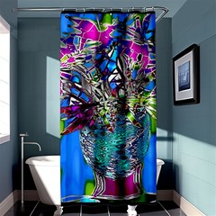 Exotic Flowers In Vase Shower Curtain 36  X 72  (stall)  by LW323