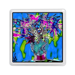 Exotic Flowers In Vase Memory Card Reader (square) by LW323