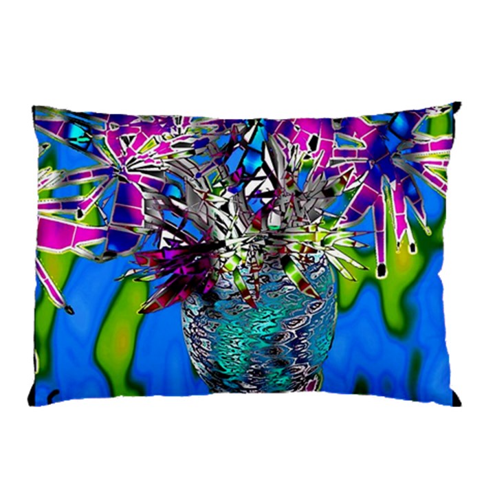 Exotic Flowers in Vase Pillow Case (Two Sides)