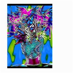 Exotic Flowers In Vase Large Garden Flag (two Sides) by LW323