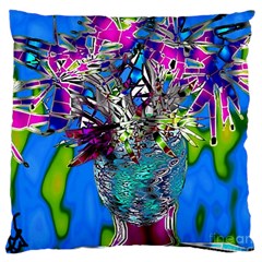 Exotic Flowers In Vase Large Cushion Case (two Sides) by LW323