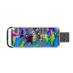 Exotic Flowers In Vase Portable Usb Flash (two Sides) by LW323