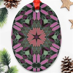 Tropical Island Oval Ornament (two Sides) by LW323