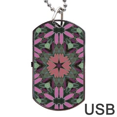 Tropical Island Dog Tag Usb Flash (two Sides) by LW323