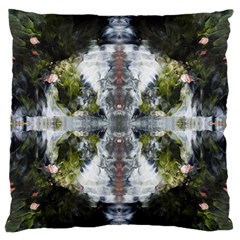 Mixed Media Painting Repeats Standard Flano Cushion Case (one Side) by kaleidomarblingart