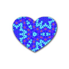 Blueberry Heart Coaster (4 Pack)  by LW323