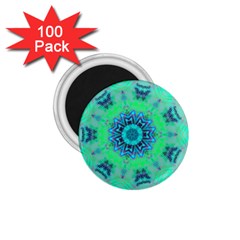 Blue Green  Twist 1 75  Magnets (100 Pack)  by LW323