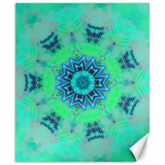 Blue Green  Twist Canvas 8  X 10  by LW323