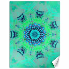 Blue Green  Twist Canvas 36  X 48  by LW323