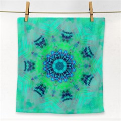 Blue Green  Twist Face Towel by LW323