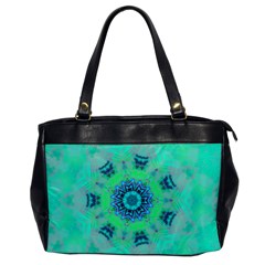 Blue Green  Twist Oversize Office Handbag by LW323