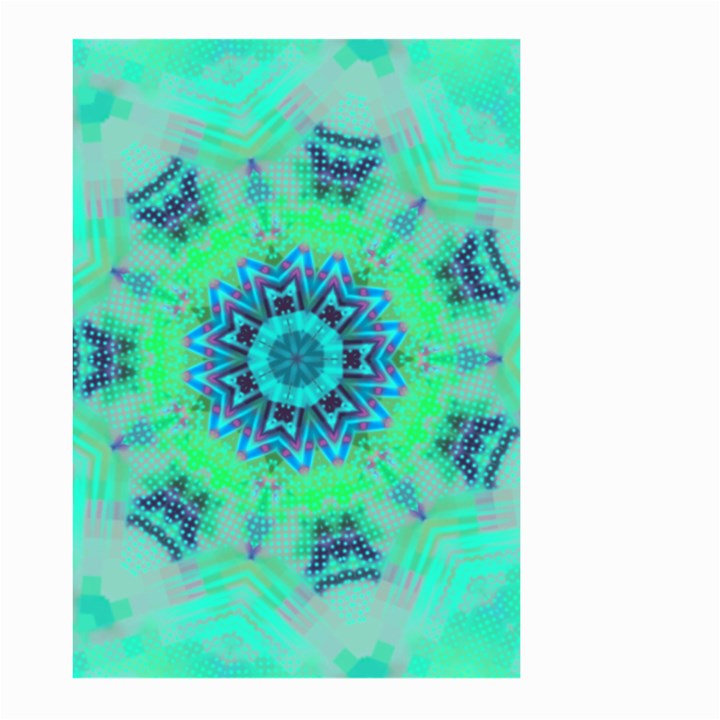 Blue green  Twist Large Garden Flag (Two Sides)