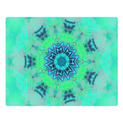 Blue Green  Twist Double Sided Flano Blanket (large)  by LW323