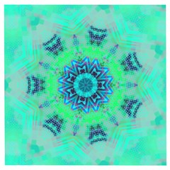 Blue Green  Twist Wooden Puzzle Square by LW323