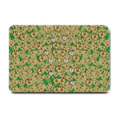 Florals In The Green Season In Perfect  Ornate Calm Harmony Small Doormat  by pepitasart