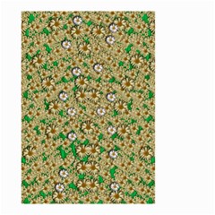 Florals In The Green Season In Perfect  Ornate Calm Harmony Small Garden Flag (two Sides) by pepitasart