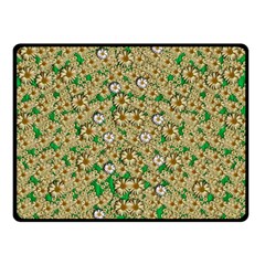 Florals In The Green Season In Perfect  Ornate Calm Harmony Double Sided Fleece Blanket (small)  by pepitasart