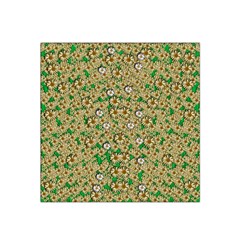 Florals In The Green Season In Perfect  Ornate Calm Harmony Satin Bandana Scarf by pepitasart