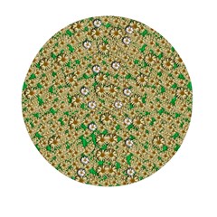 Florals In The Green Season In Perfect  Ornate Calm Harmony Mini Round Pill Box (pack Of 3)