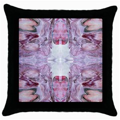 Pebbles Repeats I Throw Pillow Case (black) by kaleidomarblingart