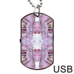 Pebbles Repeats I Dog Tag Usb Flash (two Sides) by kaleidomarblingart