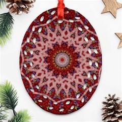 Redyarn Oval Filigree Ornament (two Sides) by LW323