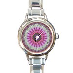 Sweet Cake Round Italian Charm Watch Front