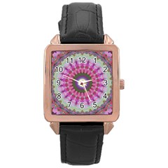 Sweet Cake Rose Gold Leather Watch  by LW323