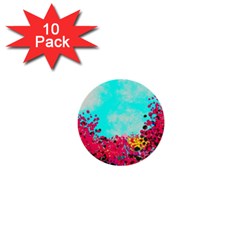 Flowers 1  Mini Buttons (10 Pack)  by LW323