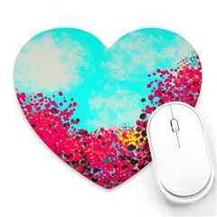 Flowers Heart Mousepads by LW323