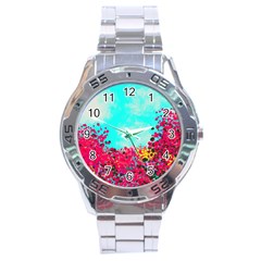 Flowers Stainless Steel Analogue Watch by LW323