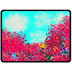 Flowers Double Sided Fleece Blanket (large)  by LW323