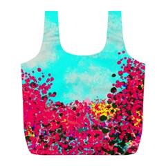 Flowers Full Print Recycle Bag (l) by LW323