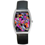 Abstract 2 Barrel Style Metal Watch Front