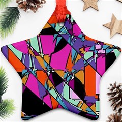 Abstract 2 Star Ornament (two Sides) by LW323