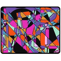 Abstract 2 Fleece Blanket (medium)  by LW323