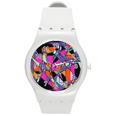 Abstract 2 Round Plastic Sport Watch (m) by LW323