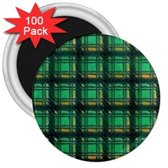 Green Clover 3  Magnets (100 pack)