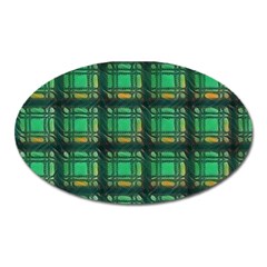 Green Clover Oval Magnet