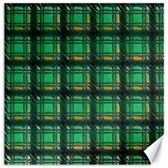 Green Clover Canvas 12  X 12  by LW323