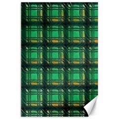 Green Clover Canvas 24  X 36  by LW323