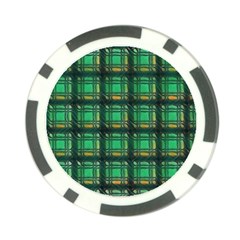 Green Clover Poker Chip Card Guard by LW323