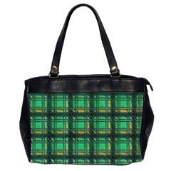 Green Clover Oversize Office Handbag (2 Sides)