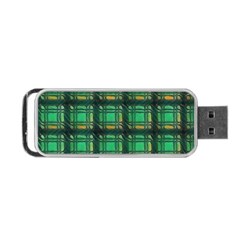 Green Clover Portable Usb Flash (two Sides) by LW323