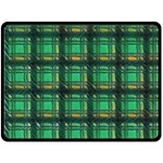 Green Clover Double Sided Fleece Blanket (Large)  80 x60  Blanket Front