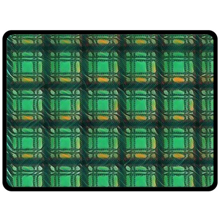 Green Clover Double Sided Fleece Blanket (Large) 