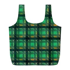 Green Clover Full Print Recycle Bag (L)