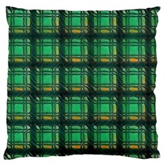 Green Clover Standard Flano Cushion Case (one Side) by LW323