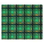 Green Clover Double Sided Flano Blanket (Small)  50 x40  Blanket Front