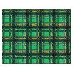 Green Clover Double Sided Flano Blanket (medium)  by LW323